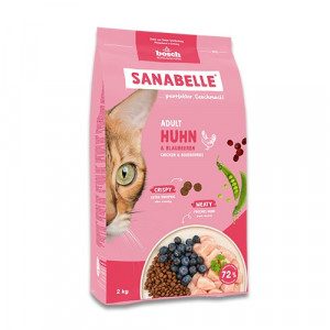 BOSCH Sanabelle Adult Chicken & Blueberries - suché krmivo pro kočky - 2kg