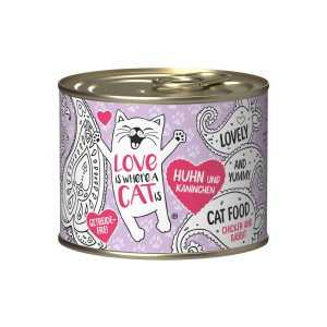 LOVE IS WHERE A CAT IS® Chicken with rabbit - mokré krmivo pro kočky - 200g