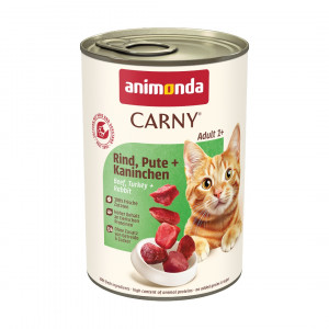 ANIMONDA Carny Adult Beef, turkey, rabbit - mokré krmivo pro kočky - 400g