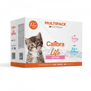 CALIBRA Cat Life pouches Kitten Multipack - mokré krmivo pro kočky - 12x85g