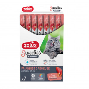 ZOLUX Sweeties with tuna and shrimp - pamlsek pro kočky - 7x14g