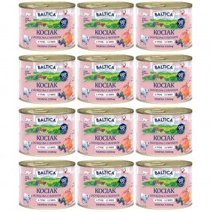BALTICA Chuť regionů Koťata Jehněčí s krůtou - mokré krmivo pro kočky - 12x185g