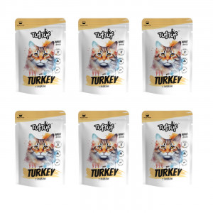 TUF TUF with turkey - mokré krmivo pro kočky - 6x100g