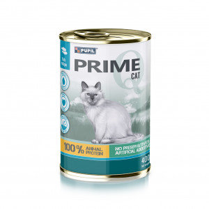 PUPIL Prime Rich in salmon with trout - mokré krmivo pro kočky - 400g