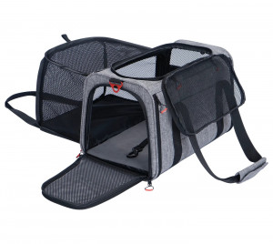 Přepravní taška pro psy a kočky s dodatečným prostorem ZOLUX NOMAD M 44 × 28 × 28 cm
