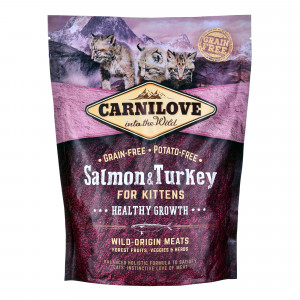 CARNILOVE Cat Salmon & Turkey For Kittens - suché krmivo pro kočky - 400 g