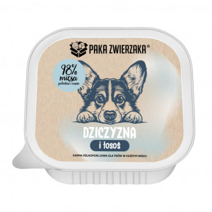 PAKA ZWIERZAKA Game and salmon - vlhké krmivo pro psy - 150g