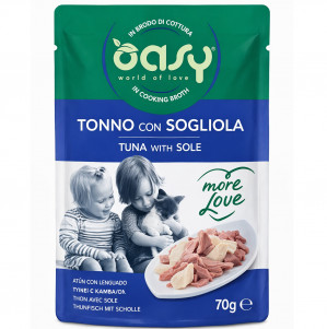 OASY More Love Tuna with sole - mokré krmivo pro kočky - 70g
