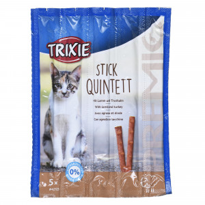Snacks Premio Sticks-jehněčí s krůtím masem-suché krmivo pro kočky-5x5g