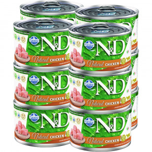 FARMINA N&D Cat Natural Chicken - mokré krmivo pro kočky - 12x140 g