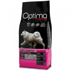 OPTIMANOVA Puppy Sensitive Salmon & Potato - suché krmivo pro psy - 12kg