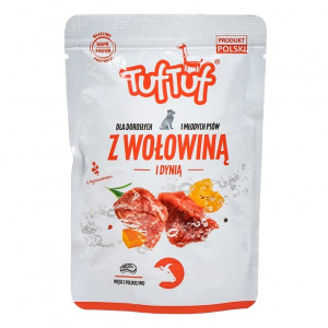 TUF TUF Minced beef with pumpkin - vlhké krmivo pro psy - 100g
