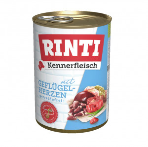 RINTI Kennerfleisch Poultry hearts - vlhké krmivo pro psy - 400g
