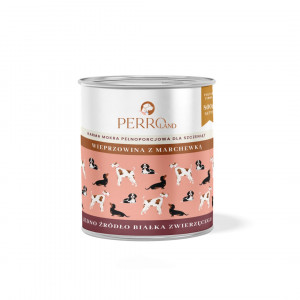 PERRO Junior Pork with carrot Mono - vlhké krmivo pro psy - 800g