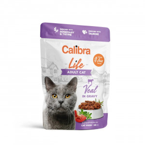 CALIBRA Cat Life Adult Veal in gravy - mokré krmivo pro kočky - 85g
