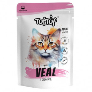 TUF TUF with veal - mokré krmivo pro kočky - 100g
