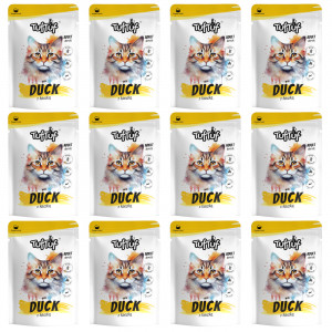 TUF TUF with duck - mokré krmivo pro kočky - 12x300g