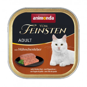 ANIMONDA Vom Feinsten Adult Chicken liver - mokré krmivo pro kočky - 100g