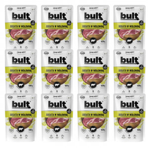 BULT Rich in beef - vlhké krmivo pro psy - 12x100g