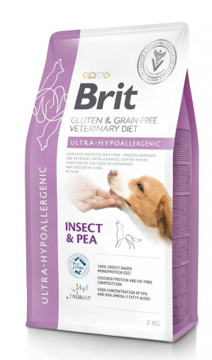 BRIT Grain Free Vet Diets Dog Ultra-Hypoallergenic - suché krmivo pro psy - 2 kg