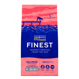 FISH4DOGS Finest Salmon Large breeds - suché krmivo pro psy - 12kg