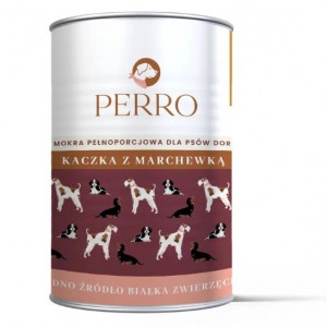 PERRO Duck with carrots - vlhké krmivo pro psy - 400g