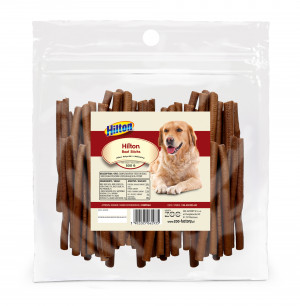 HILTON Soft Beef Sticks - pochoutka pro psy - 500g