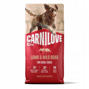 CARNILOVE Active Dog Adult Lamb&Wild Boar - suché krmivo pro psy - 12kg