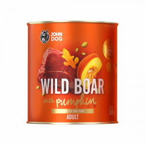 JOHN DOG Pumpkin Line Wild boar with pumpkin - vlhké krmivo pro psy - 800g