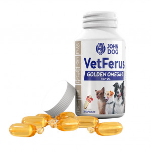 JOHN DOG VetFerus Golden Fish Oil - doplňky pro psa a kočku – 30
