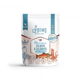BEMO Cat Marines Salmon & Calamari - suché krmivo pro kočky - 500g