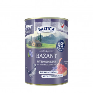 BALTICA Flavors of the Regions Pheasant Mono - mokré krmivo pro kočky - 400g