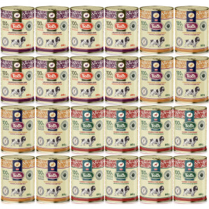 FOLK MIX 3 příchutě – mokré krmivo pro psy – 24x800g