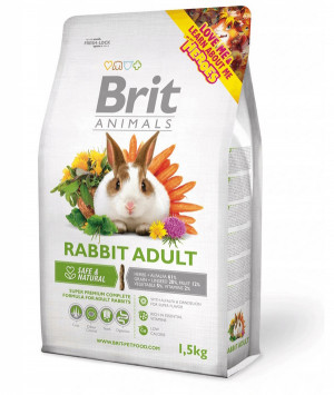 BRIT Animals Rabbit Adult Complete - krmivo pro králíky - 1,5 kg