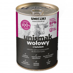 UNISZKI Unismak Hovězí s batáty - mokré krmivo pro psy - 410g
