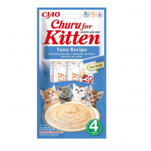 INABA Churu Kitten Tuna Recipe - pamlsek pro kočky - 4x14g