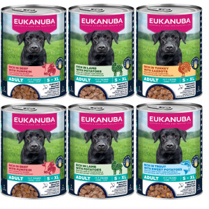 EUKANUBA Life Care MIX příchutí - vlhké krmivo pro psy - 6x400g
