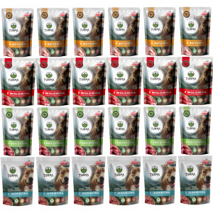 TURNA MIX příchutí – mokré krmivo pro psy – 24x500g