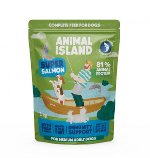 ANIMAL ISLAND Salmon - suché krmivo pro psy - 1kg
