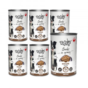 TUF TUF Masové kuličky se zvěřinou - vlhké krmivo pro psy - 6x415g