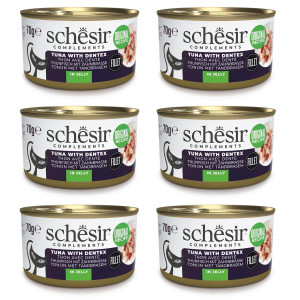 SCHESIR Oceanic Adult Tuna with Dentic - vlhké krmivo pro kočky - 6x70g