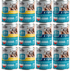 FRENDI Kousky v omáčce MIX příchutí - mokré krmivo pro kočky - 12x800g