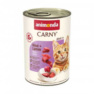 ANIMONDA Carny Adult Beef and lamb - mokré krmivo pro kočky - 400g