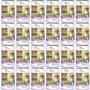 VETEXPERT Raw Paleo Puppy Monoprotein Kachna - vlhké krmivo pro štěňata - 24x400g