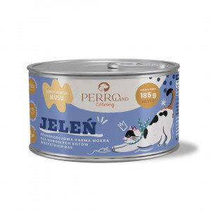 PERROland CATering Deer Mono - mokré krmivo pro kočky - 185g
