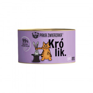 PAKA ZWIERZAKA Rabbit - mokré krmivo pro kočky - 200g