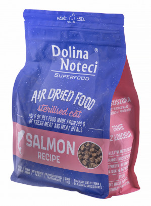 DOLINA NOTECI Superfood Sterilised Cat Losos - sušené krmivo pro kočky - 1 kg