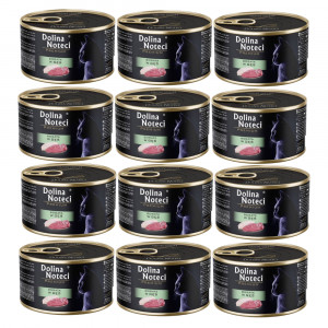 DOLINA NOTECI Premium mokré krmivo pro kočky bohaté na husu - 12x185g