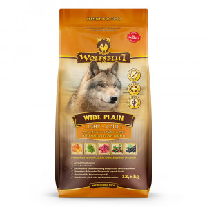 WOLFSBLUT Wide Plain Light Horse with sweet potatoes - suché krmivo pro psy - 12,5kg