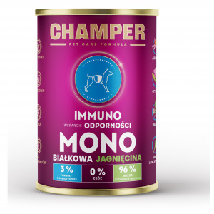 CHAMPER Immuno Lamb - vlhké krmivo pro psy - 400g